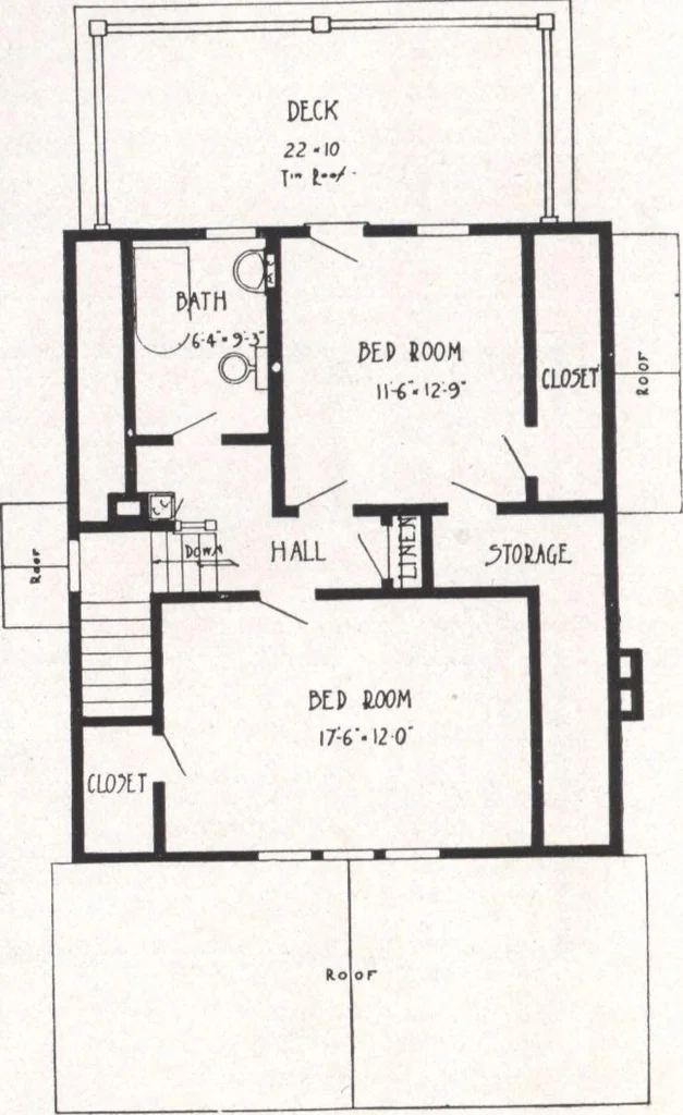 An illustration from Bennett better-built, ready-cut homes, catalog no. 21, 1922, leaf 33