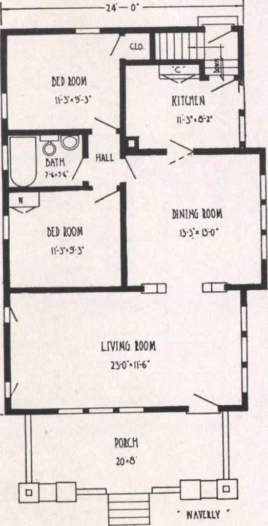 An illustration from Bennett better-built, ready-cut homes, catalog no. 21, 1922, leaf 38