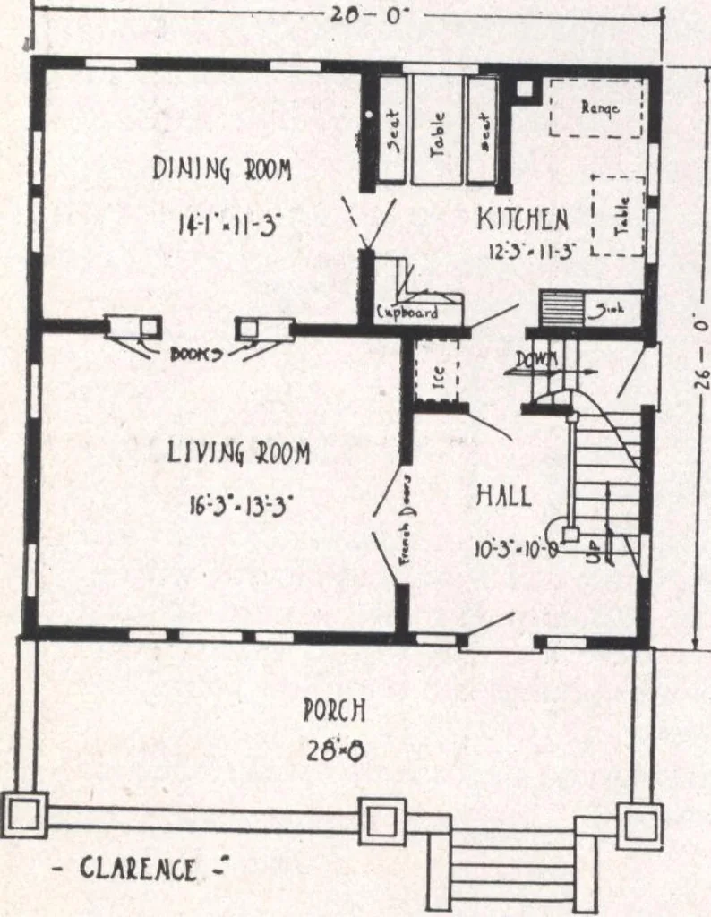 An illustration from Bennett better-built, ready-cut homes, catalog no. 21, 1922, leaf 39