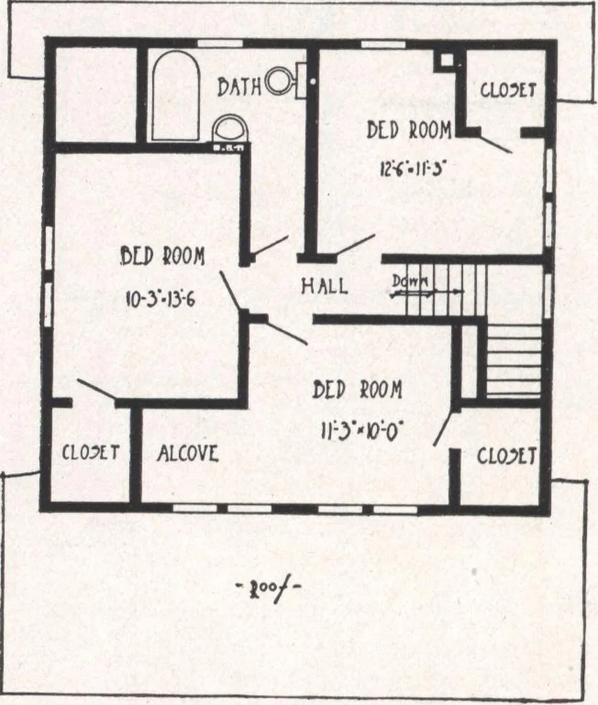 An illustration from Bennett better-built, ready-cut homes, catalog no. 21, 1922, leaf 39