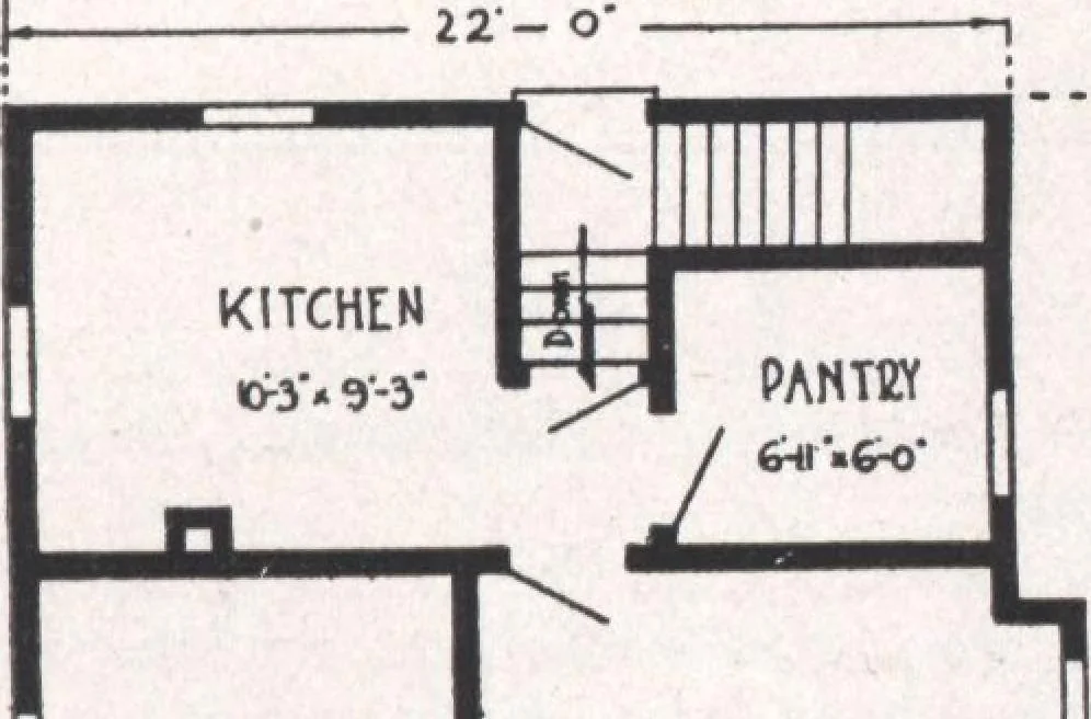 An illustration from Bennett better-built, ready-cut homes, catalog no. 21, 1922, leaf 40