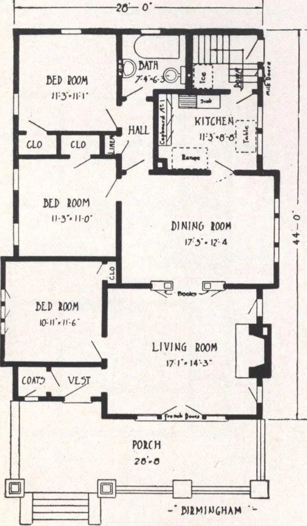 An illustration from Bennett better-built, ready-cut homes, catalog no. 21, 1922, leaf 41