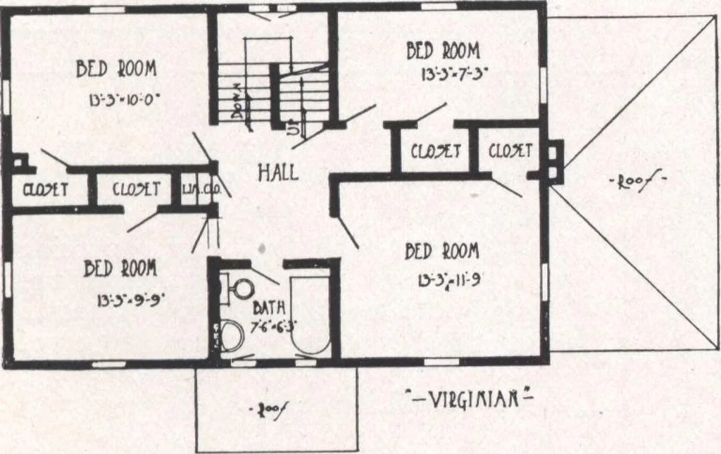 An illustration from Bennett better-built, ready-cut homes, catalog no. 21, 1922, leaf 42