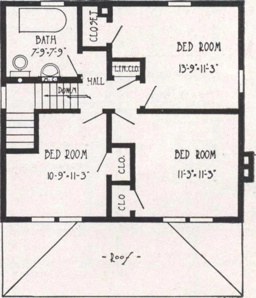An illustration from Bennett better-built, ready-cut homes, catalog no. 21, 1922, leaf 44