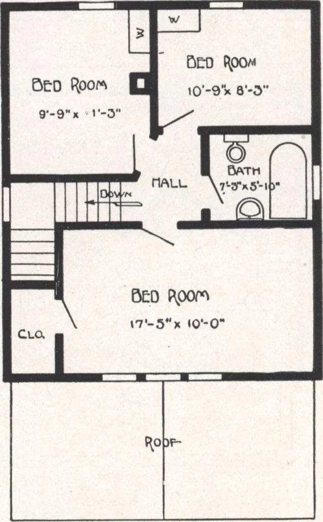 An illustration from Bennett better-built, ready-cut homes, catalog no. 21, 1922, leaf 45