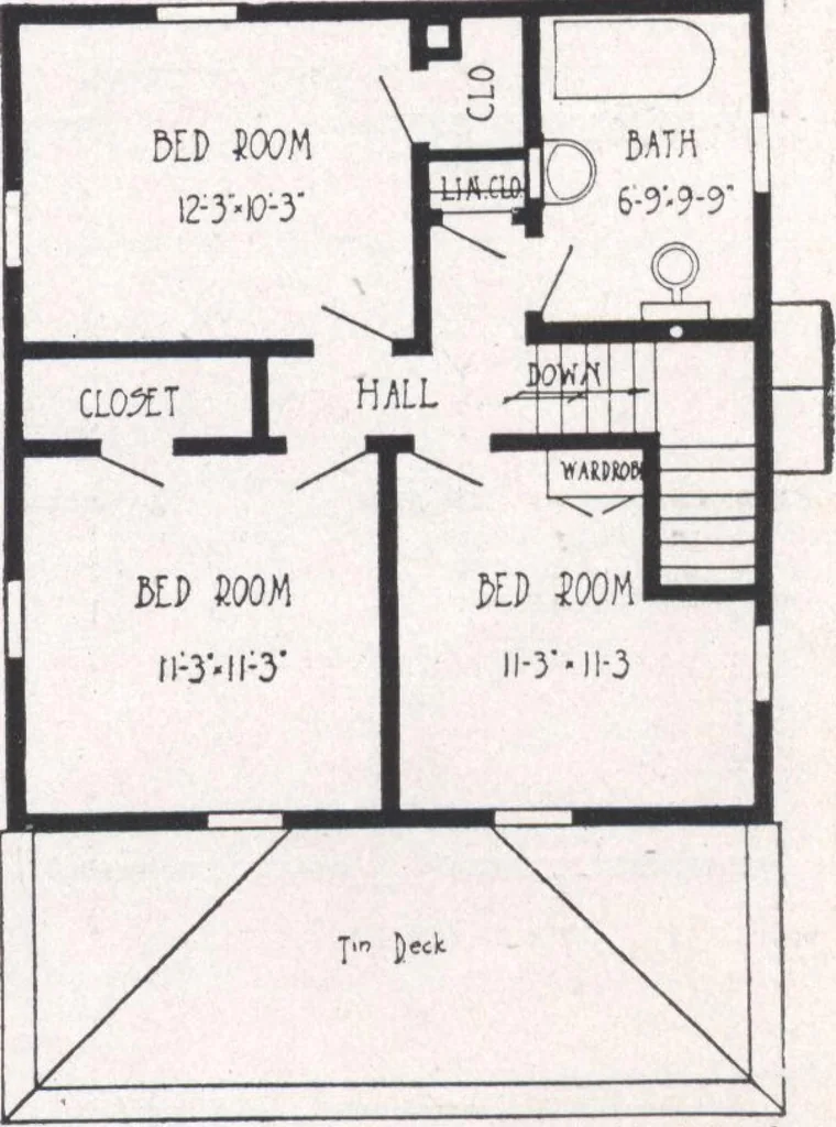 An illustration from Bennett better-built, ready-cut homes, catalog no. 21, 1922, leaf 48