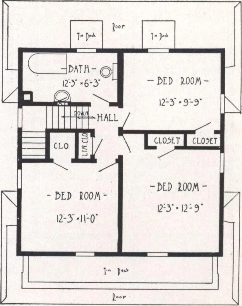 An illustration from Bennett better-built, ready-cut homes, catalog no. 21, 1922, leaf 50