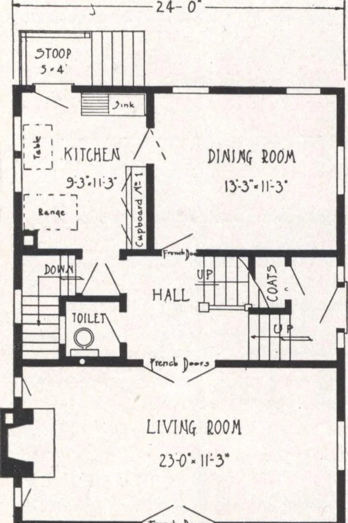 An illustration from Bennett better-built, ready-cut homes, catalog no. 21, 1922, leaf 51