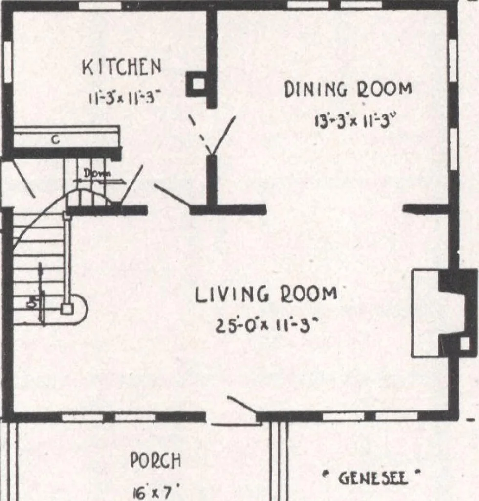 An illustration from Bennett better-built, ready-cut homes, catalog no. 21, 1922, leaf 56