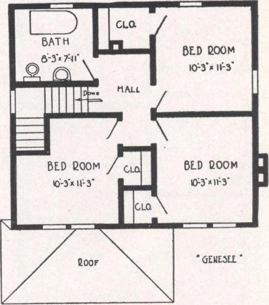 An illustration from Bennett better-built, ready-cut homes, catalog no. 21, 1922, leaf 56