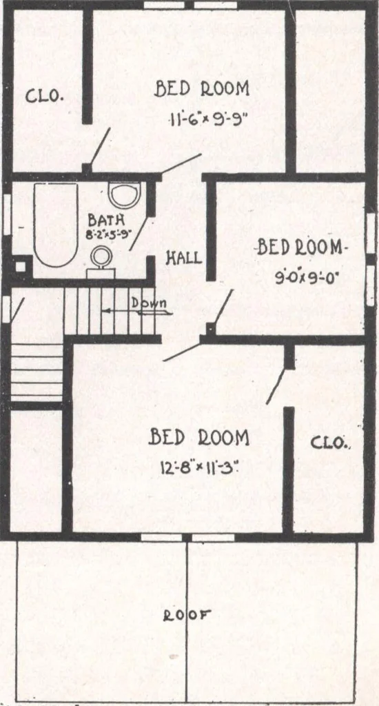 An illustration from Bennett better-built, ready-cut homes, catalog no. 21, 1922, leaf 57
