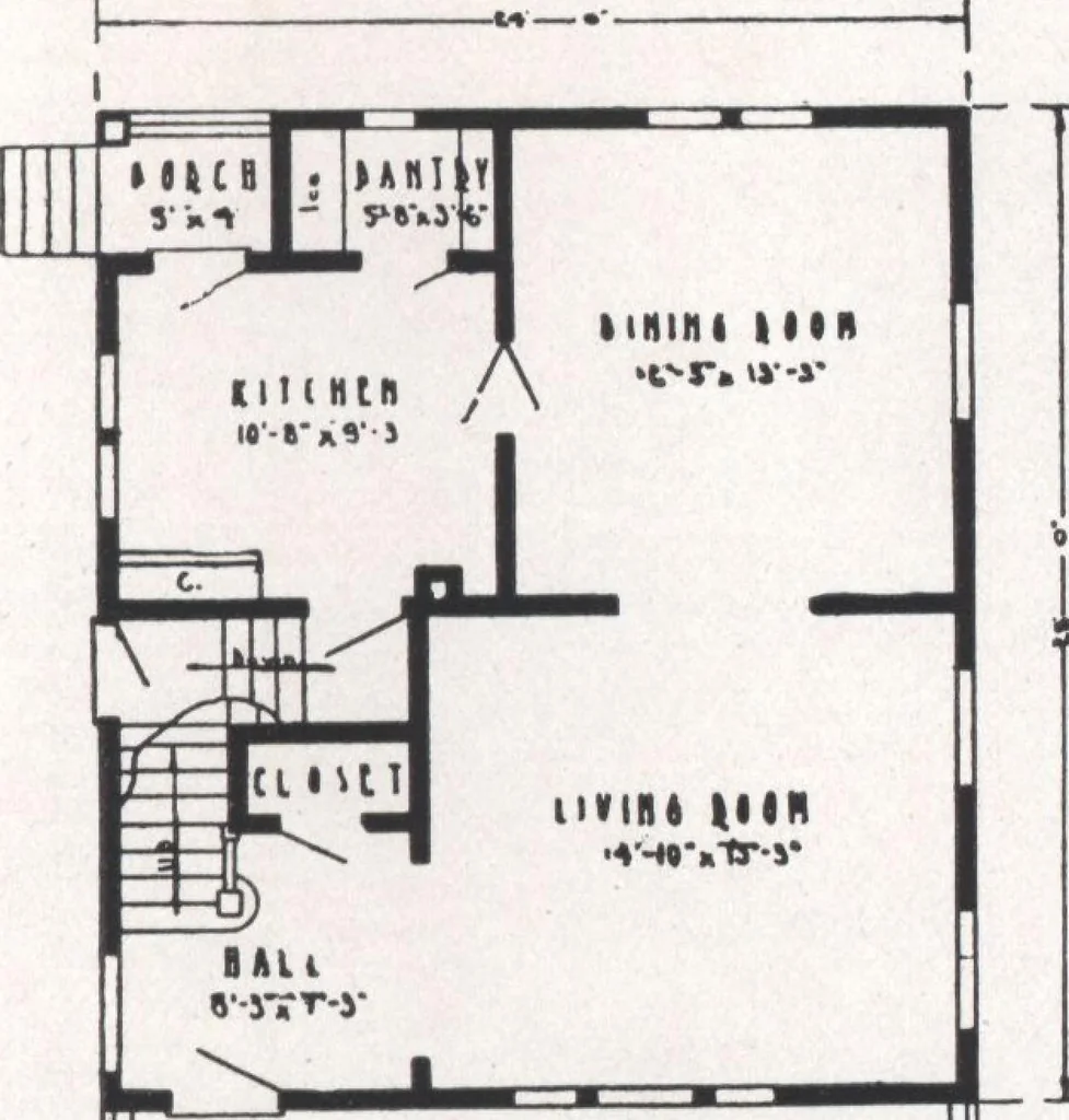 An illustration from Bennett better-built, ready-cut homes, catalog no. 21, 1922, leaf 58