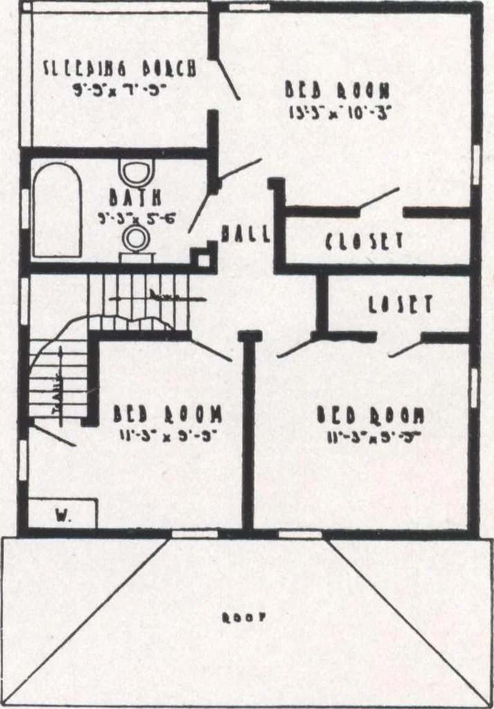 An illustration from Bennett better-built, ready-cut homes, catalog no. 21, 1922, leaf 58