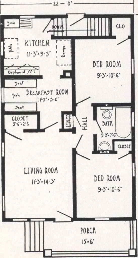 An illustration from Bennett better-built, ready-cut homes, catalog no. 21, 1922, leaf 61
