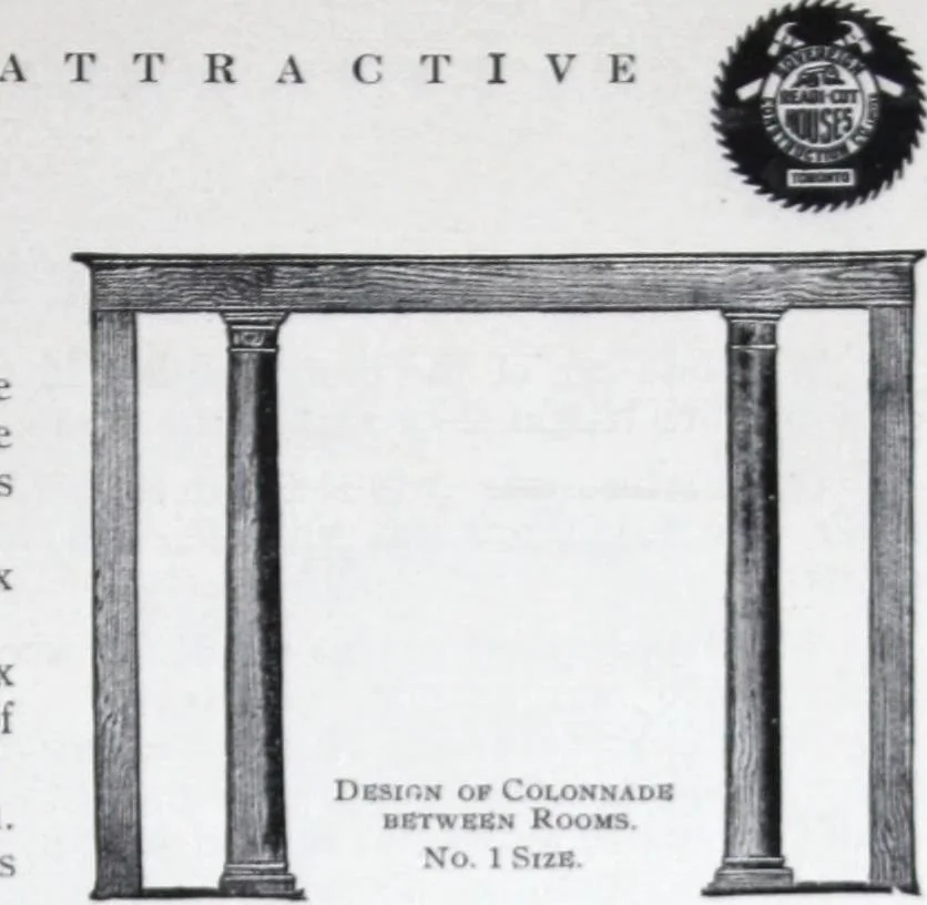 An illustration from Readi-cut houses (frame or brick veneer) : substantial, warm, comfortable, attractive : manufactured in our mills in Toronto, Ottawa, Vancouver ..., 1915, leaf 10