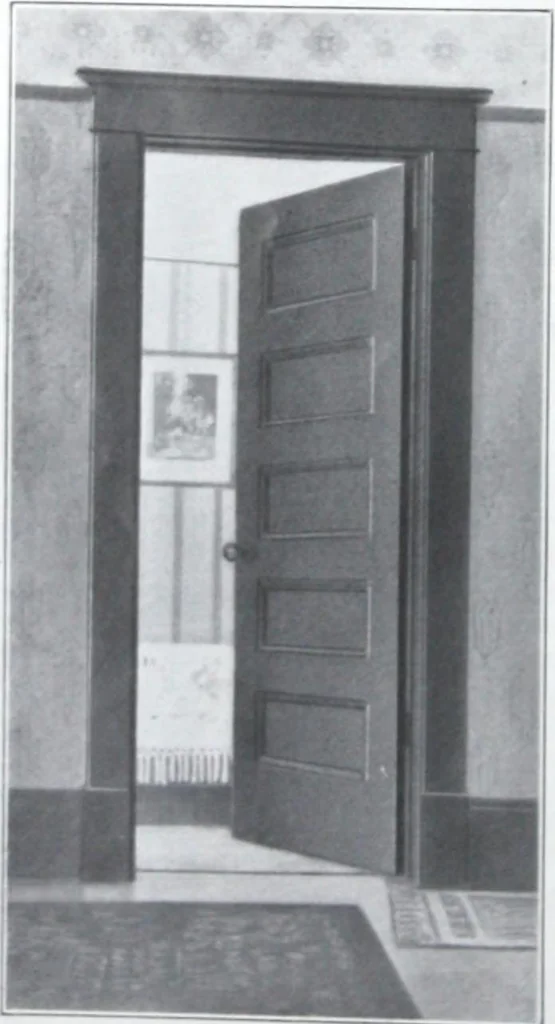 An illustration from Readi-cut houses (frame or brick veneer) : substantial, warm, comfortable, attractive : manufactured in our mills in Toronto, Ottawa, Vancouver ..., 1915, leaf 11