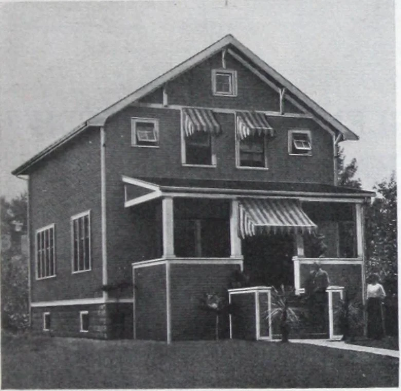 An illustration from Readi-cut houses (frame or brick veneer) : substantial, warm, comfortable, attractive : manufactured in our mills in Toronto, Ottawa, Vancouver ..., 1915, leaf 12
