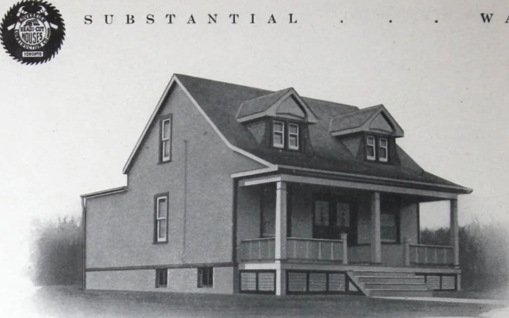 An illustration from Readi-cut houses (frame or brick veneer) : substantial, warm, comfortable, attractive : manufactured in our mills in Toronto, Ottawa, Vancouver ..., 1915, leaf 23