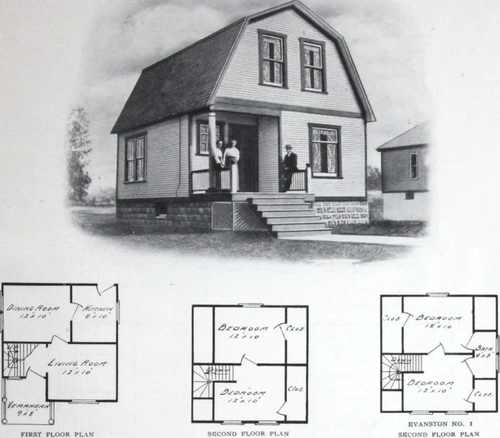 An illustration from Readi-cut houses (frame or brick veneer) : substantial, warm, comfortable, attractive : manufactured in our mills in Toronto, Ottawa, Vancouver ..., 1915, leaf 26