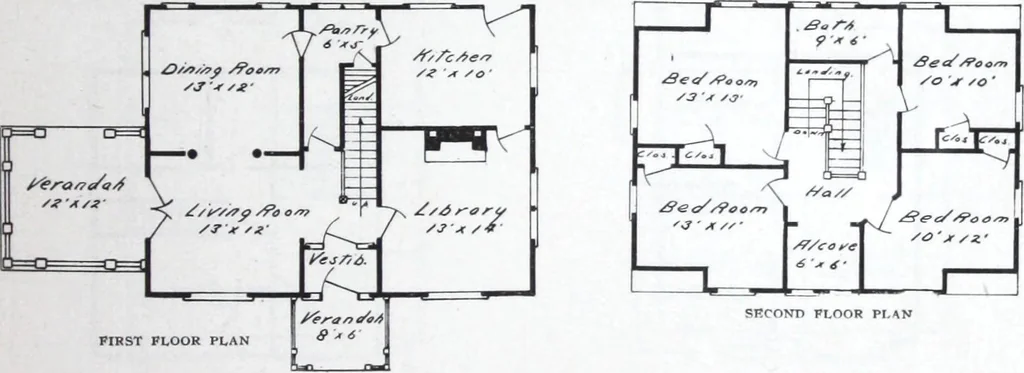An illustration from Readi-cut houses (frame or brick veneer) : substantial, warm, comfortable, attractive : manufactured in our mills in Toronto, Ottawa, Vancouver ..., 1915, leaf 30