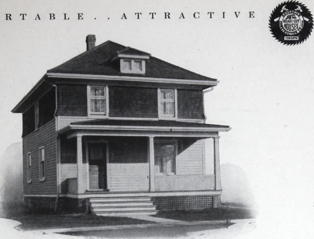 An illustration from Readi-cut houses (frame or brick veneer) : substantial, warm, comfortable, attractive : manufactured in our mills in Toronto, Ottawa, Vancouver ..., 1915, leaf 32