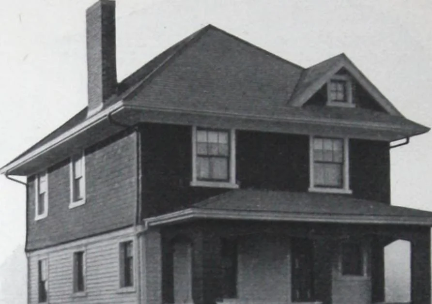 An illustration from Readi-cut houses (frame or brick veneer) : substantial, warm, comfortable, attractive : manufactured in our mills in Toronto, Ottawa, Vancouver ..., 1915, leaf 33