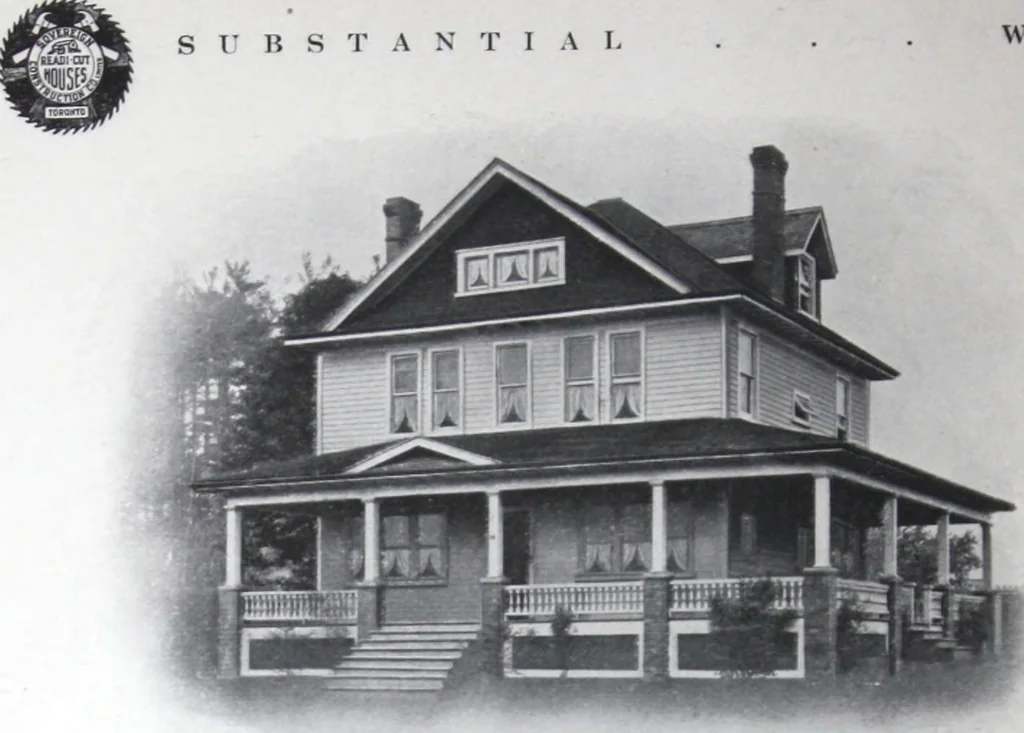 An illustration from Readi-cut houses (frame or brick veneer) : substantial, warm, comfortable, attractive : manufactured in our mills in Toronto, Ottawa, Vancouver ..., 1915, leaf 39