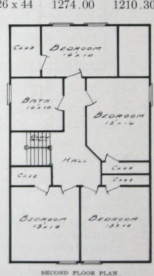 An illustration from Readi-cut houses (frame or brick veneer) : substantial, warm, comfortable, attractive : manufactured in our mills in Toronto, Ottawa, Vancouver ..., 1915, leaf 49