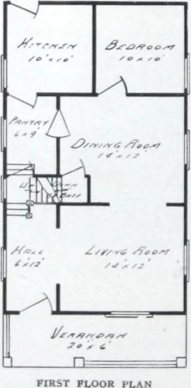 An illustration from Readi-cut houses (frame or brick veneer) : substantial, warm, comfortable, attractive : manufactured in our mills in Toronto, Ottawa, Vancouver ..., 1915, leaf 55