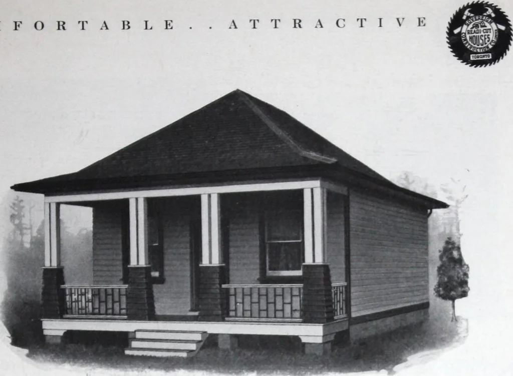 An illustration from Readi-cut houses (frame or brick veneer) : substantial, warm, comfortable, attractive : manufactured in our mills in Toronto, Ottawa, Vancouver ..., 1915, leaf 62