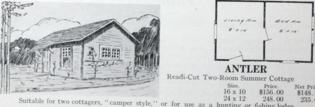 An illustration from Readi-cut houses (frame or brick veneer) : substantial, warm, comfortable, attractive : manufactured in our mills in Toronto, Ottawa, Vancouver ..., 1915, leaf 71