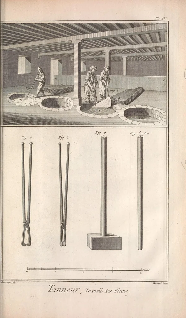 An illustration from Recueil de planches, sur les sciences, les arts libéraux, et les arts méchaniques : avec leur explication .., 1762, leaf 395