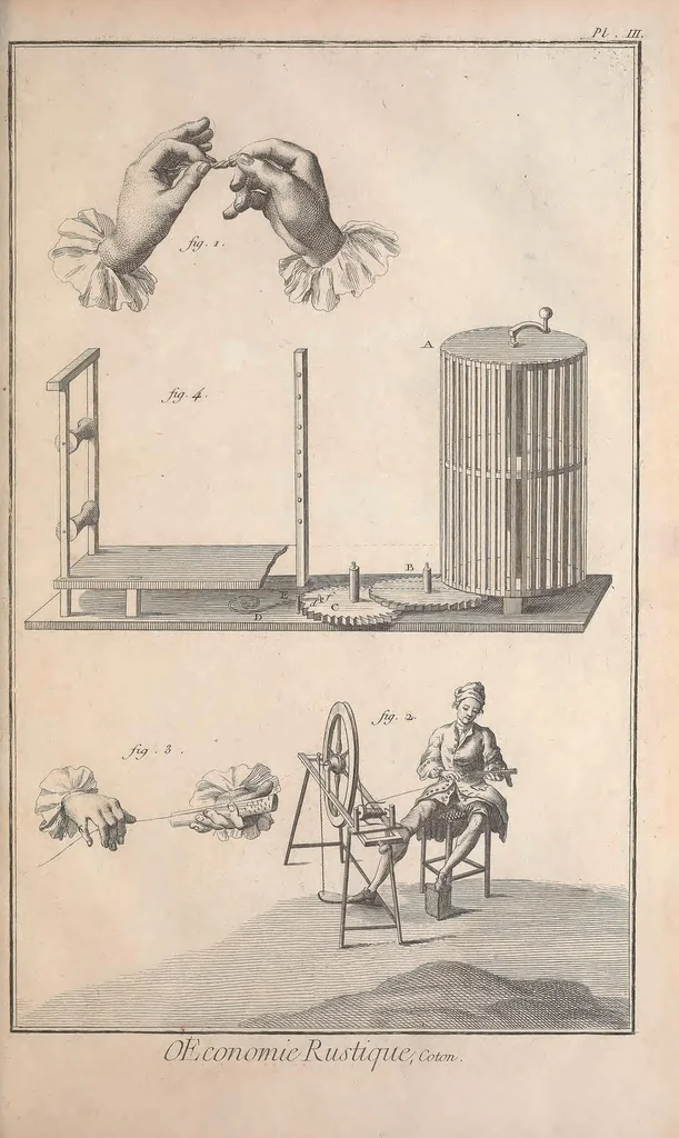 An illustration from Recueil de planches, sur les sciences, les arts libéraux, et les arts méchaniques : avec leur explication .., 1762, leaf 107