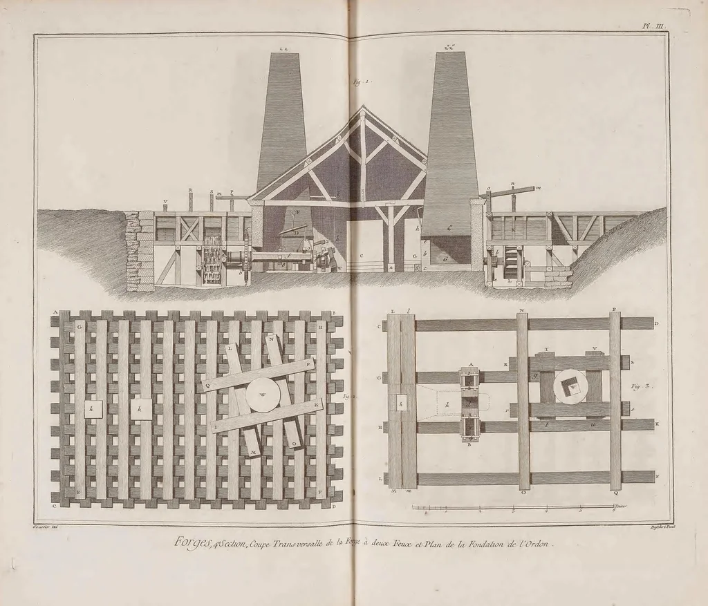 An illustration from Recueil de planches, sur les sciences, les arts libéraux, et les arts méchaniques : avec leur explication .., 1762, leaf 357