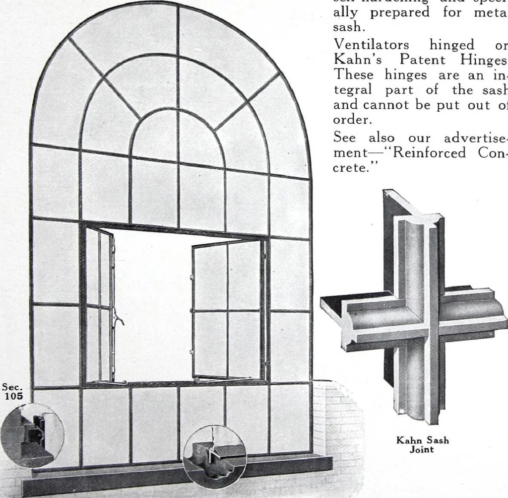 An illustration from Referendex : a manual of architectural specifications and construction information, catalogue announcements of manufacturers and dealers in building supplies., 1914, leaf 144