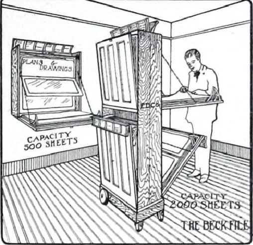 An illustration from Referendex : a manual of architectural specifications and construction information, catalogue announcements of manufacturers and dealers in building supplies., 1914, leaf 48
