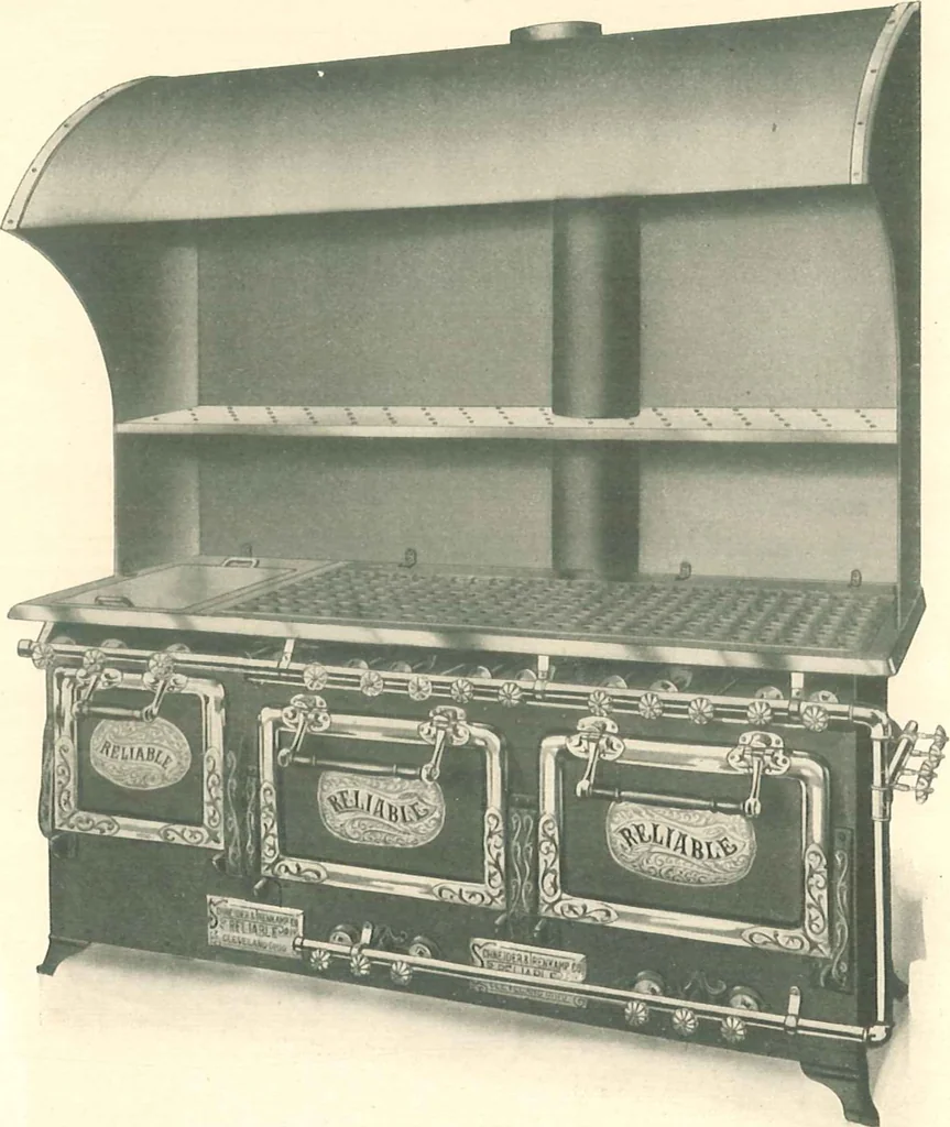 An illustration from Reliable gas stoves and ranges, 1905, leaf 12
