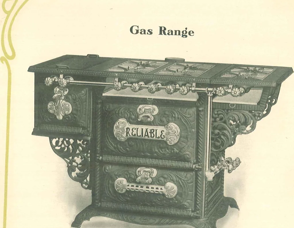An illustration from Reliable gas stoves and ranges, 1905, leaf 17