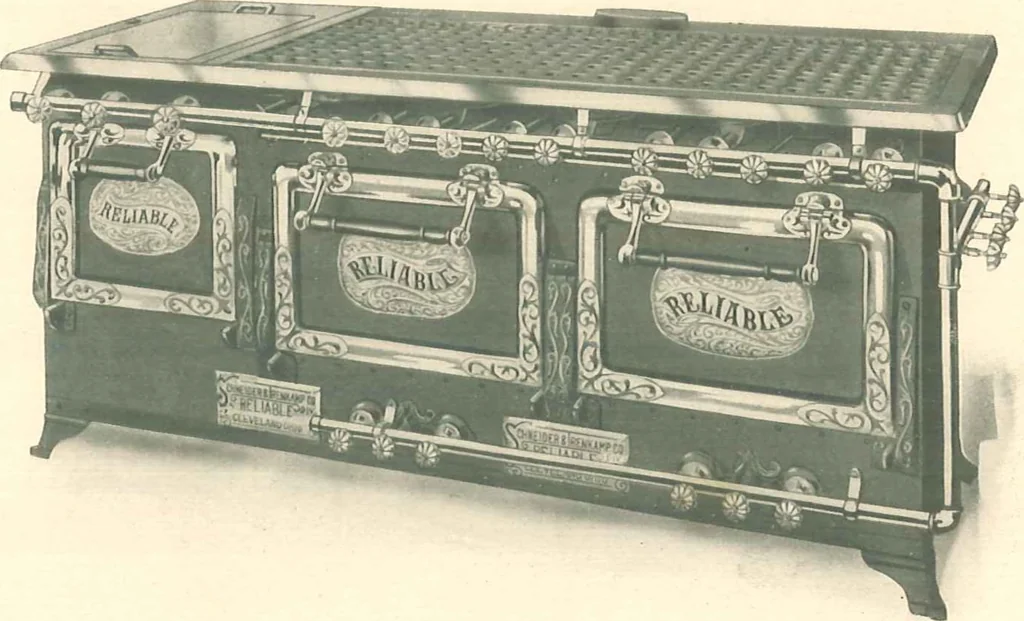 An illustration from Reliable gas stoves and ranges, 1905, leaf 9