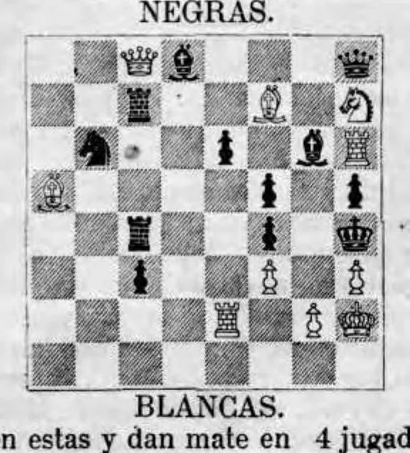 An illustration from Revista De Ajedrez Vol. 1 1889, 1889, leaf 31