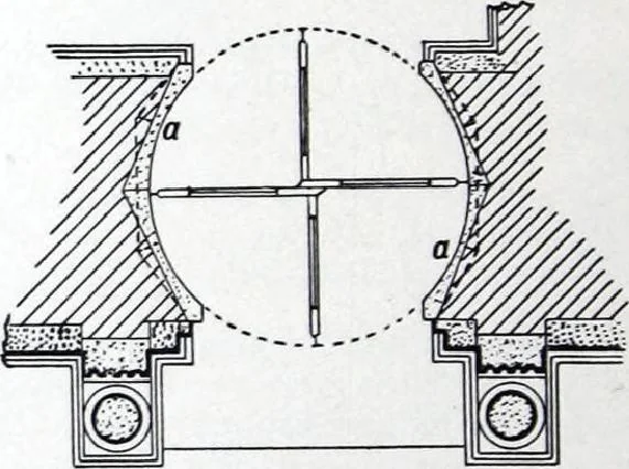 An illustration from Revolving Doors Always Closed: Styles, Types, Designs, 1910, leaf 27