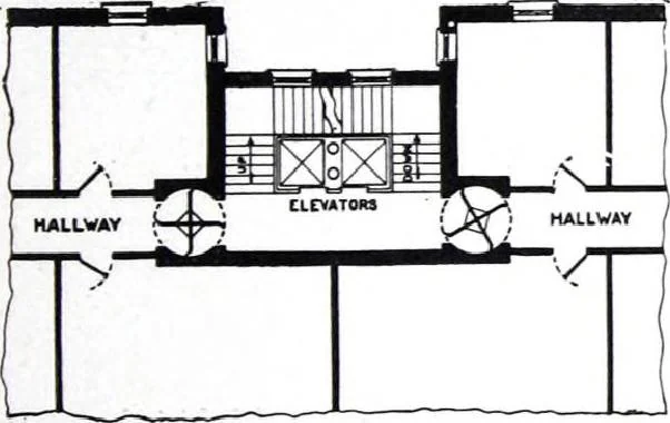 An illustration from Revolving Doors Always Closed: Styles, Types, Designs, 1910, leaf 32