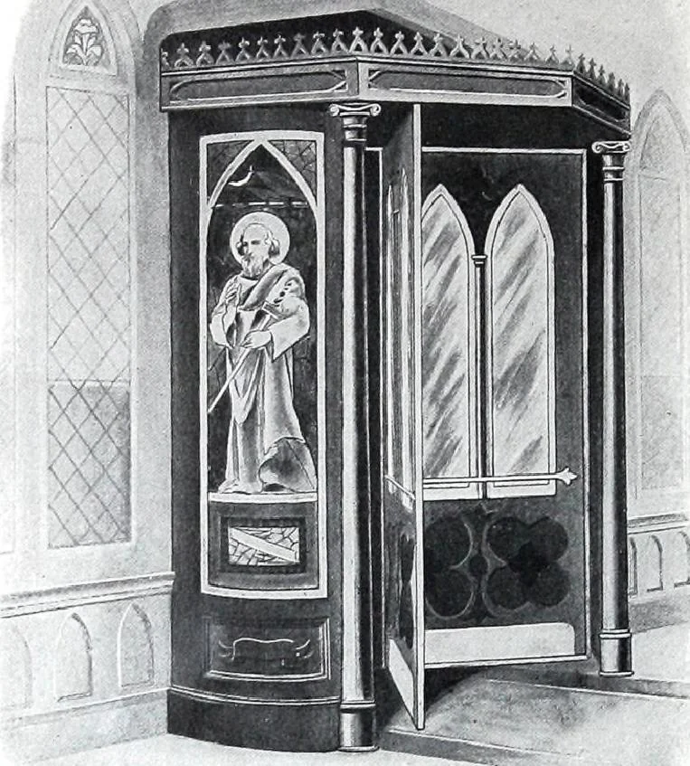 An illustration from Revolving Doors Always Closed: Styles, Types, Designs, 1910, leaf 35
