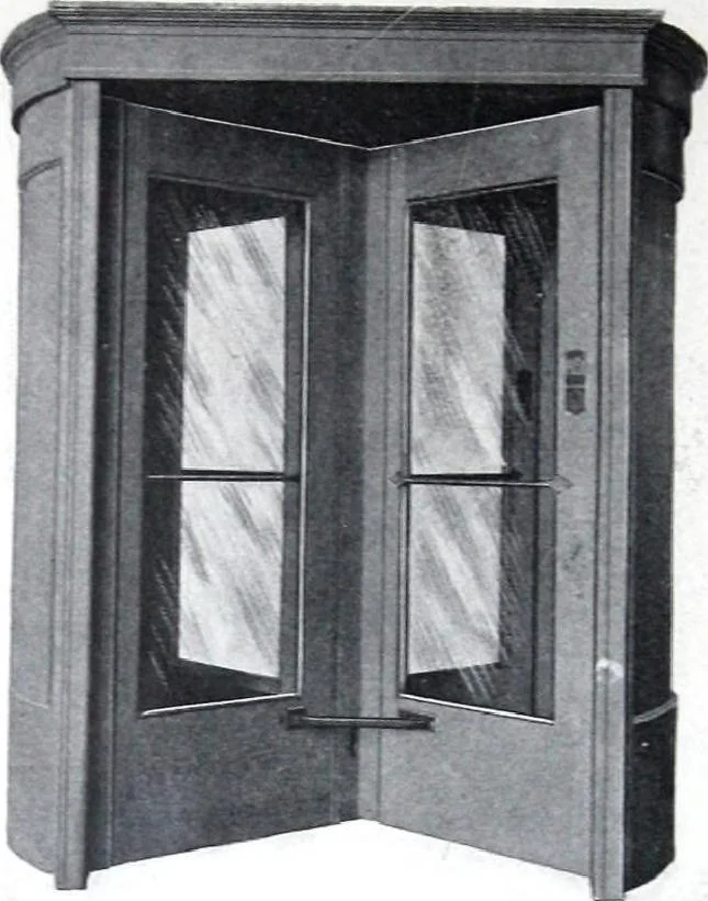 An illustration from Revolving Doors Always Closed: Styles, Types, Designs, 1910, leaf 41