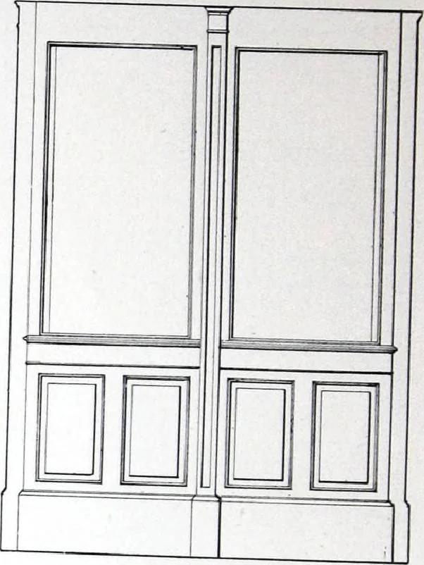 An illustration from Revolving Doors Always Closed: Styles, Types, Designs, 1910, leaf 43