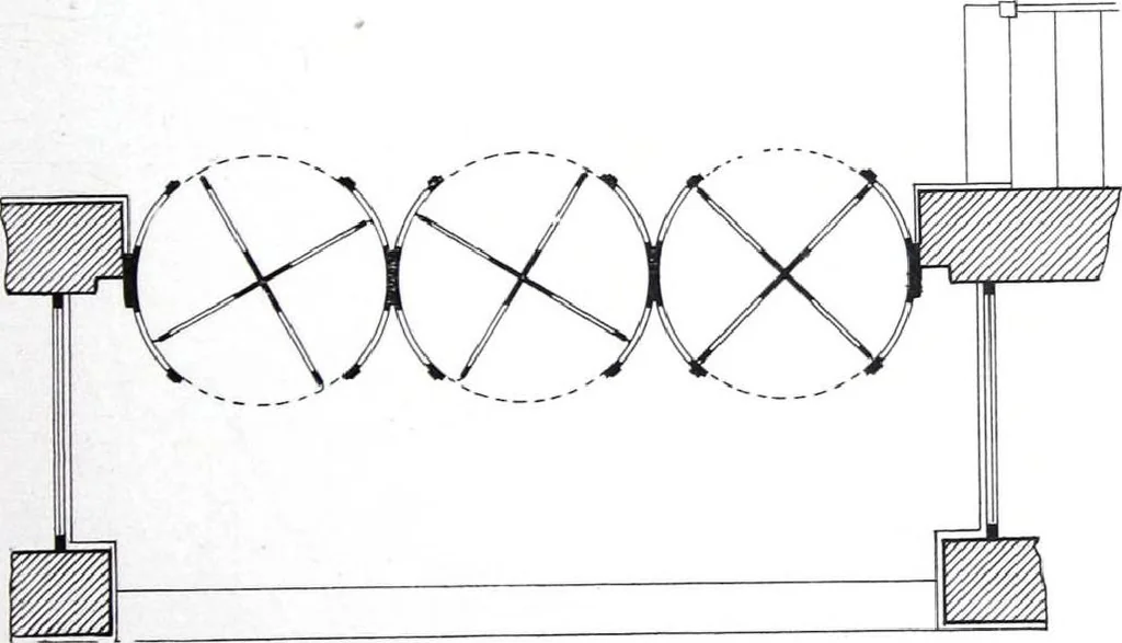 An illustration from Revolving Doors Always Closed: Styles, Types, Designs, 1910, leaf 48