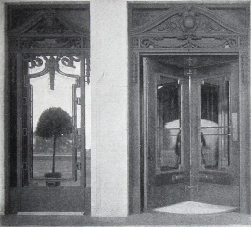 An illustration from Revolving Doors Always Closed: Styles, Types, Designs, 1910, leaf 50