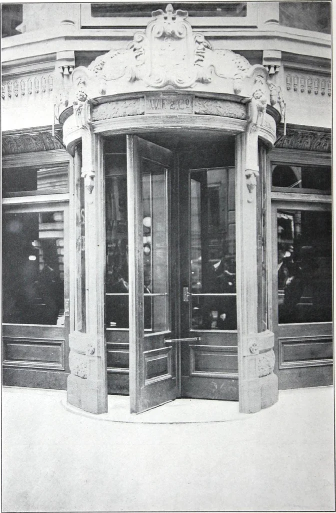 An illustration from Revolving Doors Always Closed: Styles, Types, Designs, 1910, leaf 51