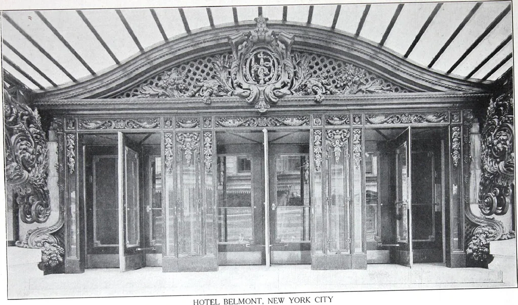 An illustration from Revolving Doors Always Closed: Styles, Types, Designs, 1910, leaf 54