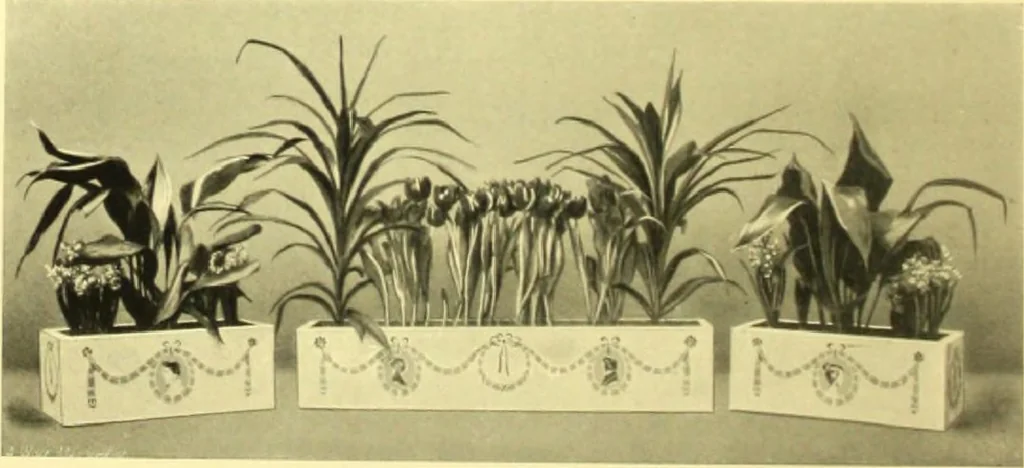 An illustration from Rheinauer Gartenmobel : Spalierwerke, Holzarbeiten fur Parkanlagen, Veranden und Wintergarten, Gartenlauben, Gartenhauser ..., 1912, leaf 107